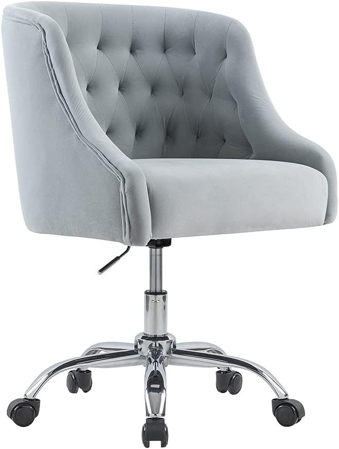 Pink Velvet Adjustable Office Chair D170438