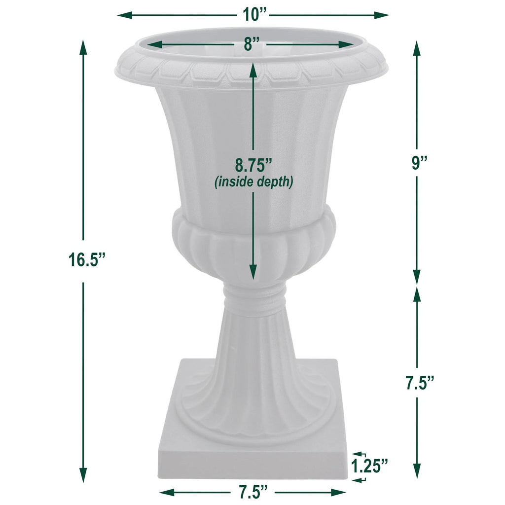 Black Plastic Urn Pack of 2 Q404