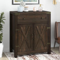 32 Farmhouse Accent Cabinet with Drawer & Adjustable Shelves Q177
