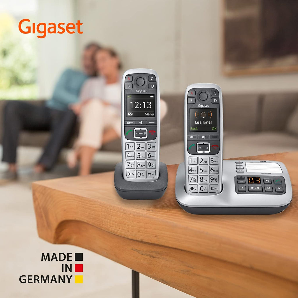 Two Cordless Phones with Answering Machine, Extra Large Keys, Pack of 2 O989
