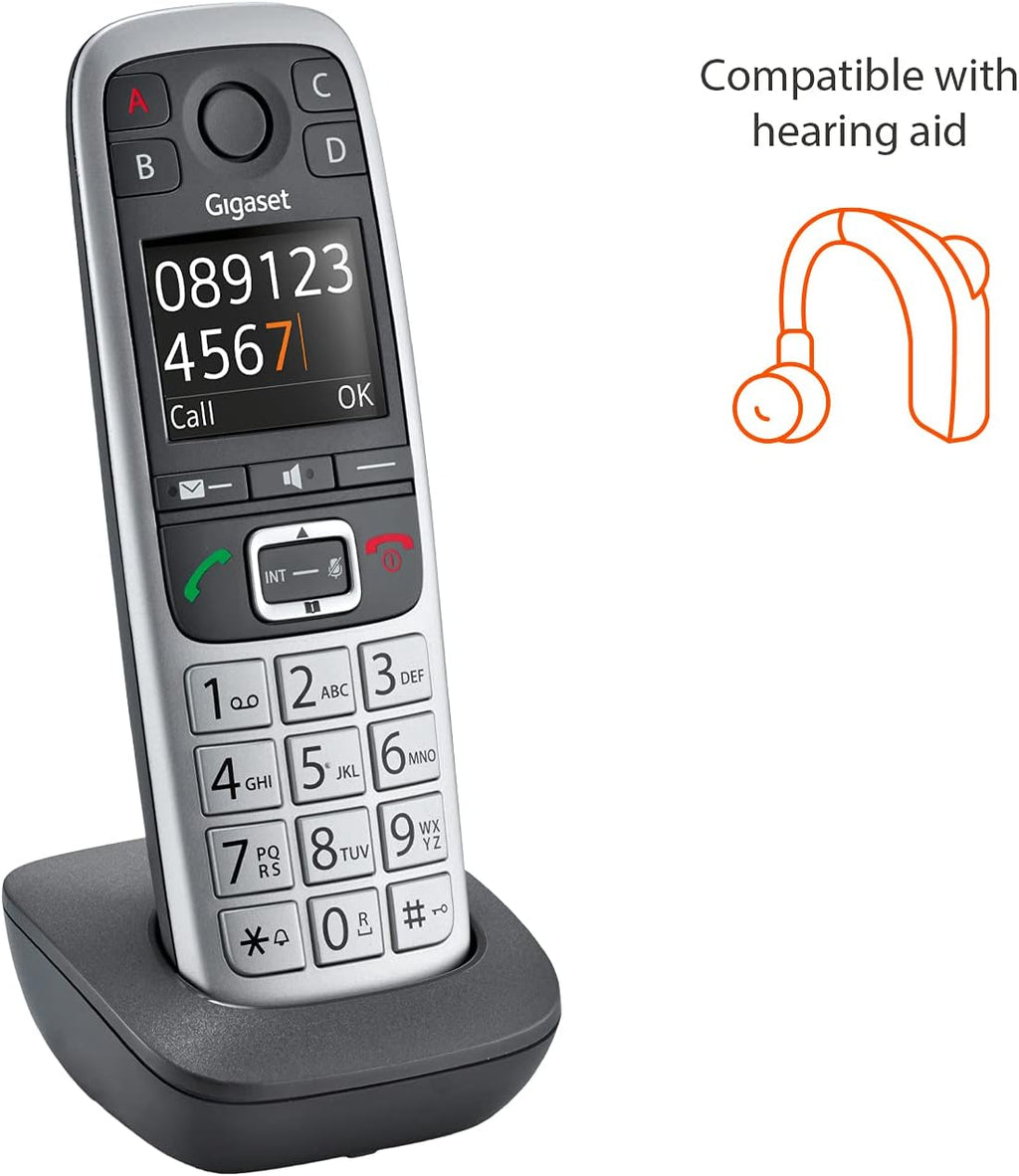 Two Cordless Phones with Answering Machine, Extra Large Keys, Pack of 2 O989