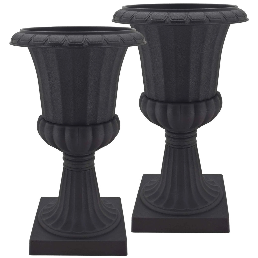 Black Plastic Urn Pack of 2 Q404