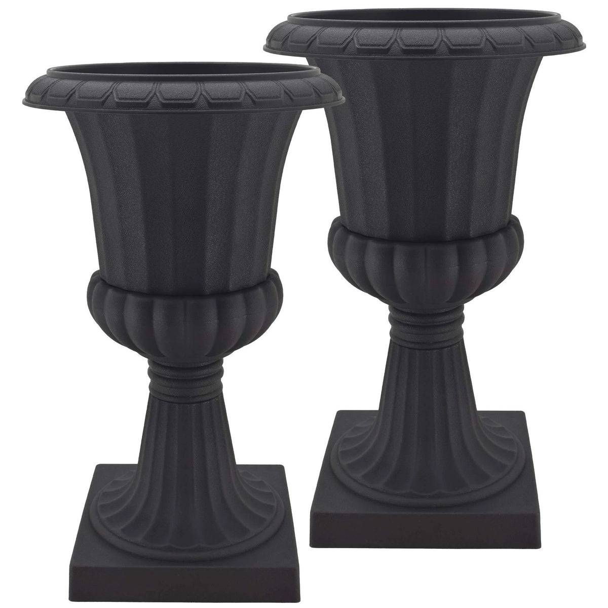 Black Plastic Urn Pack of 2 Q404