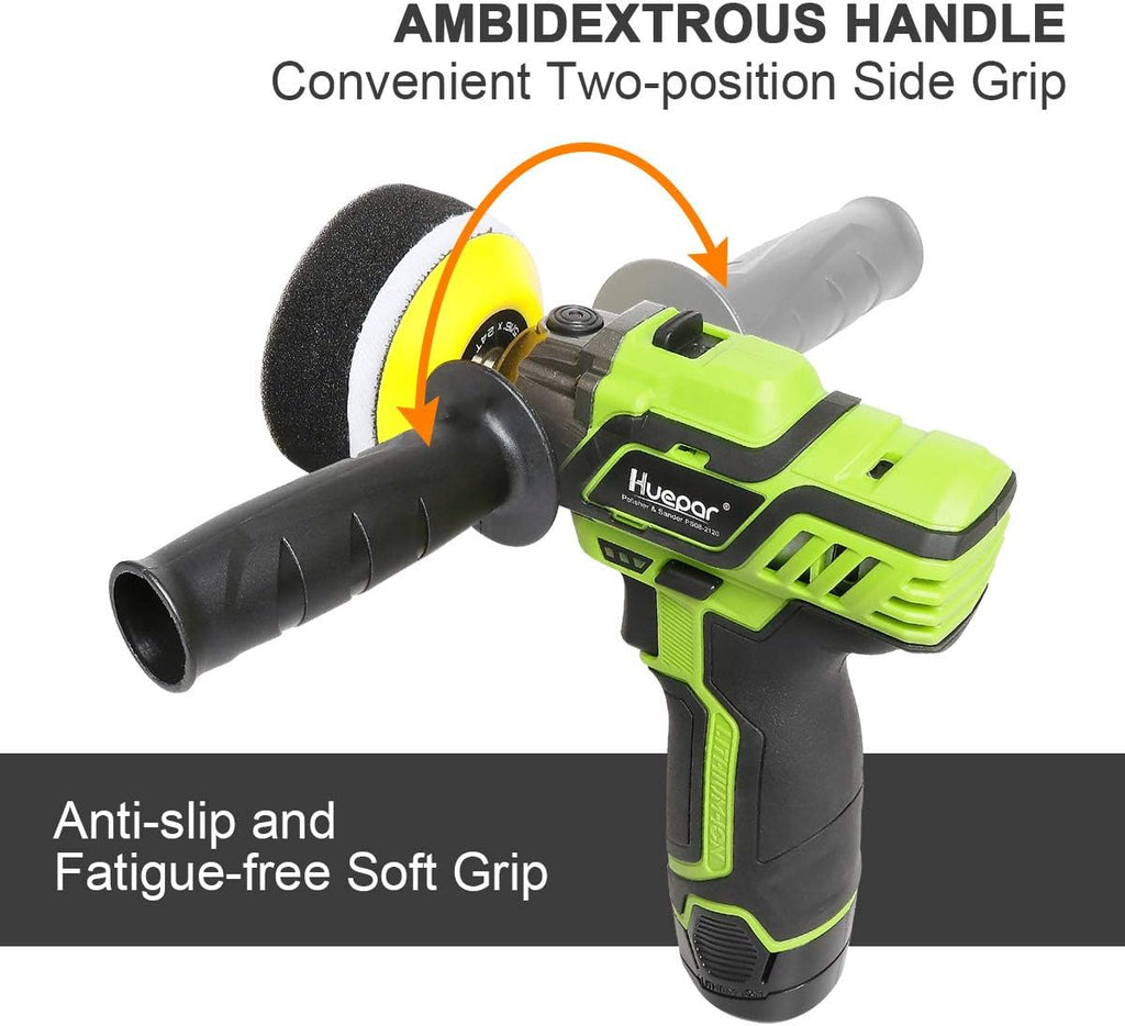 3-inch Cordless Variable Speed Polisher/Sander with 2 Li-ion Batteries Z529