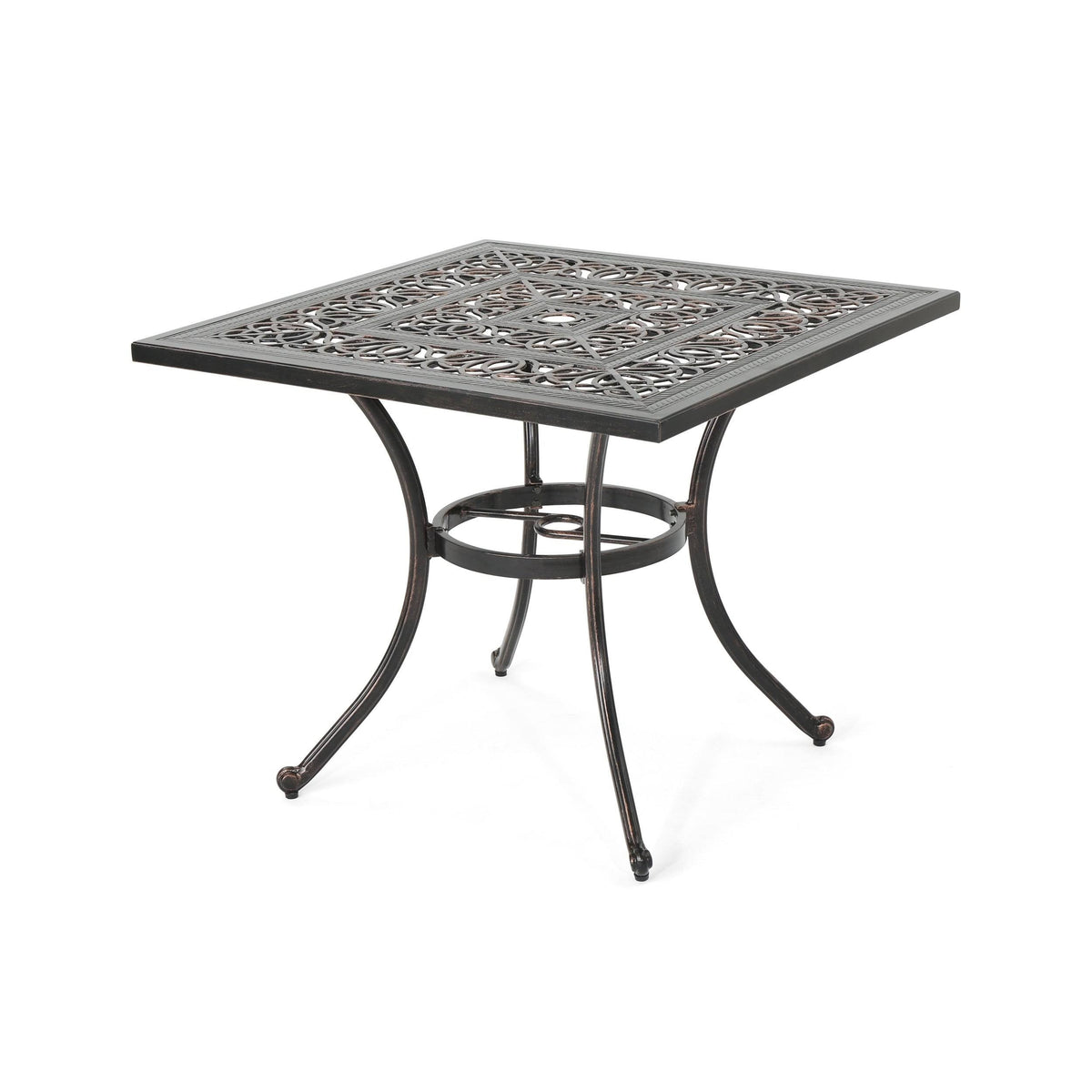Square Cast Aluminum Outdoor Dining Table D76100