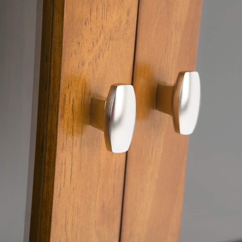 Light Golden Brown 32 inch Wood Storage Cabinet with Glass Door X584820