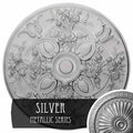 Hand-Painted Silver Ceiling Medallion Y6324