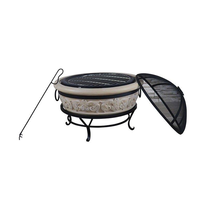 27 inch Round Wood Burning Fire Pit H403