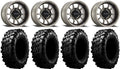 15 Grey Wheels 32 Carnivore Tires 4x156 Bolt Pattern 12mmx1.25 Lug Kit W738