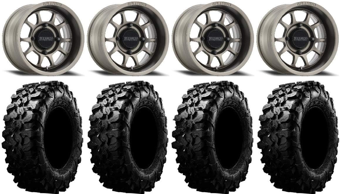 15 Grey Wheels 32 Carnivore Tires 4x156 Bolt Pattern 12mmx1.25 Lug Kit W738