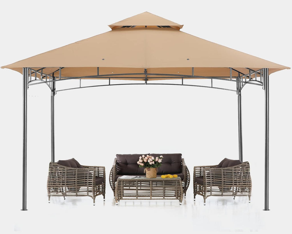 10x12 Dark Gray Outdoor Gazebo Canopy N576