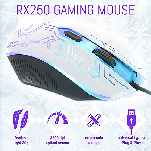 Wired LED RGB Backlight Gaming Keyboard and Mouse and Mouse pad and Gaming Headset 4 in 1 D777315