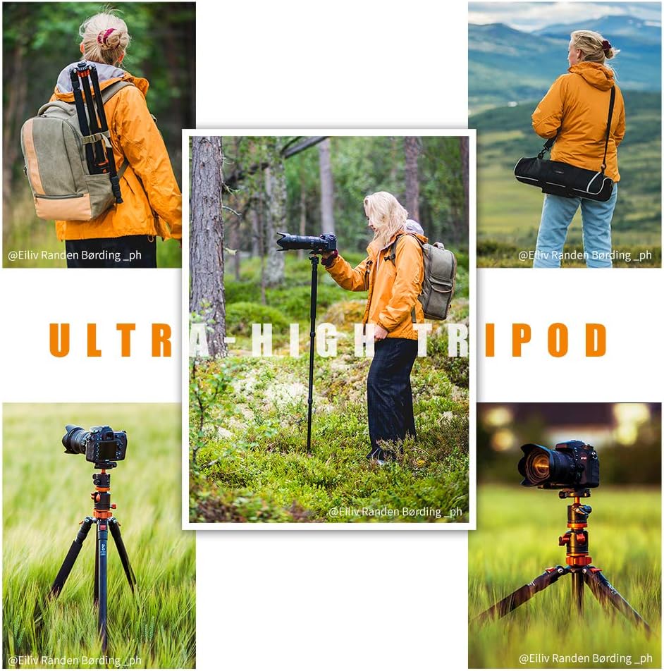 94 Inch 4 Section Aluminium Camera Tripod with 360 Degree Ball Head G479760