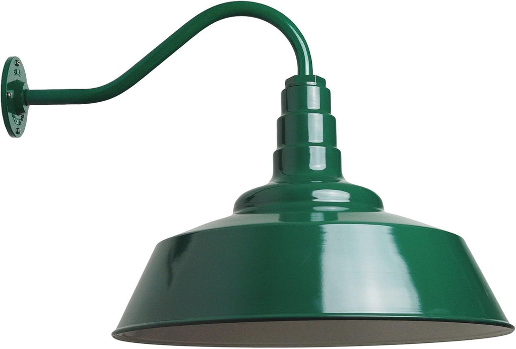 20 inch Dome Gooseneck Outdoor Wall Mounted Barn Light D88526