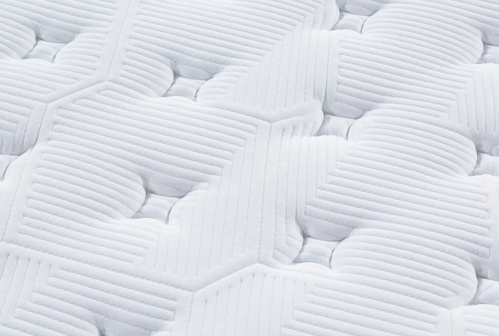 King Mattress White Fabric U974