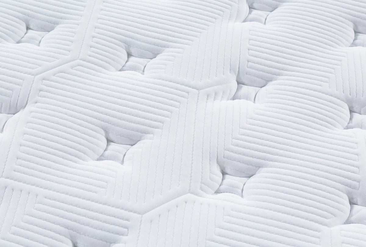 King Mattress White Fabric U974