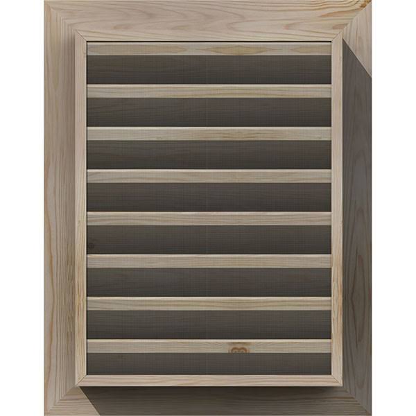 Unfinished Smooth Pine Gable Vent K877
