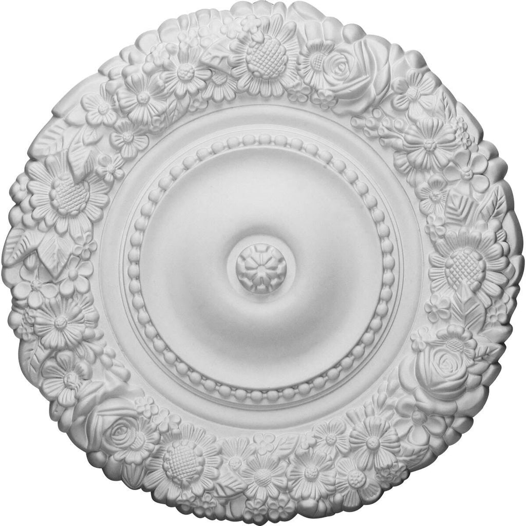 Hand-Painted Smokey Topaz Crackle Ceiling Medallion D318408