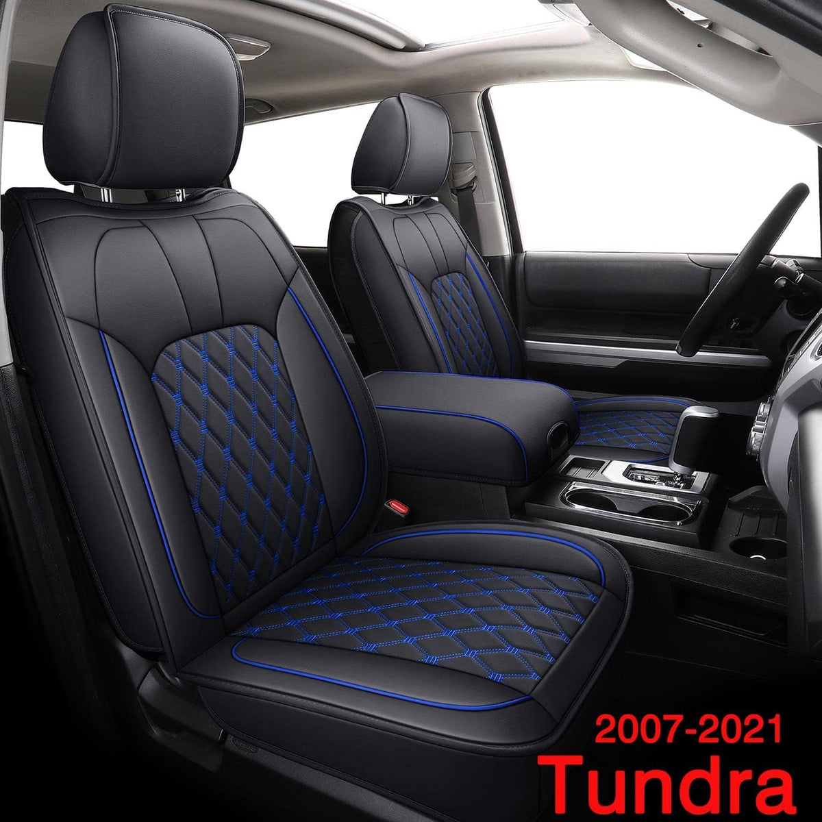 Black Water Proof Faux Leather Rear Seat Covers V93912