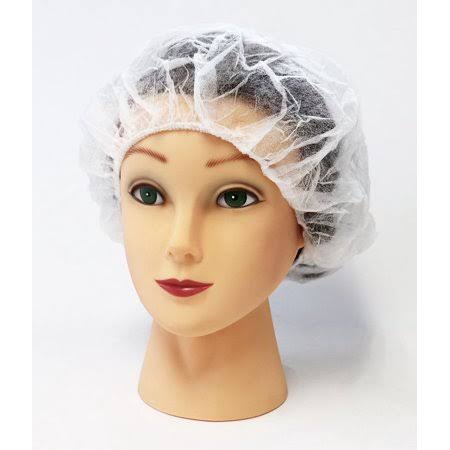 White 21 inch Disposable Hair Bouffant Cap 4000 Pack V84448