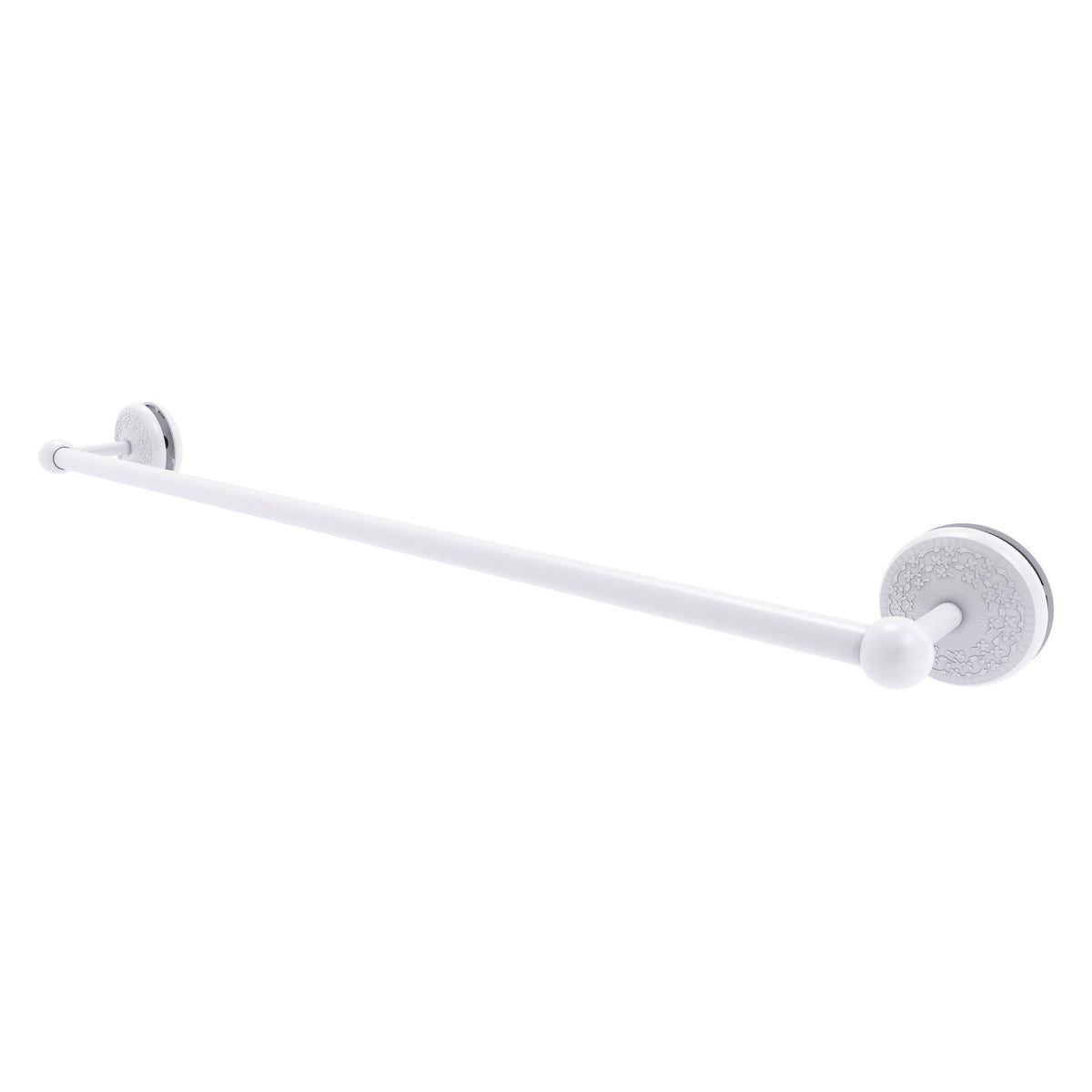 30 in. Matte White Shower Door Towel Bar E374462