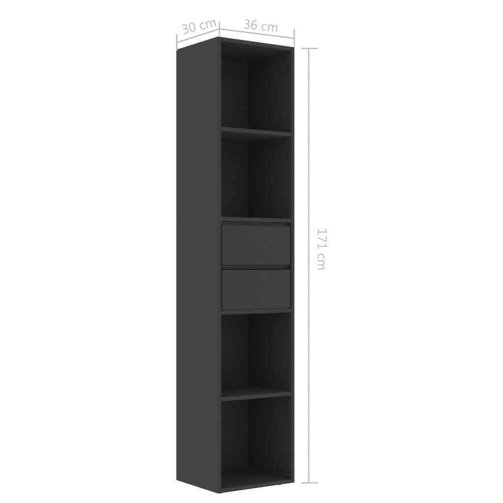 Gray Chipboard Book Cabinet Z849612