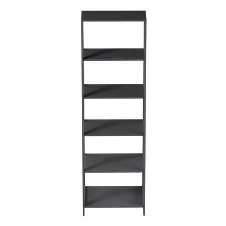 Gray 5-Tiered Ladder-Style Bookcase Z9916