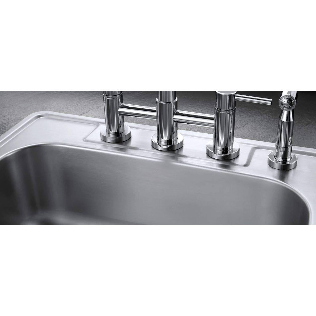 Brushed Nickel Double Bowl Kitchen Sink O181804