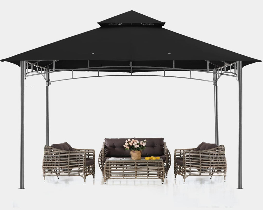 10x12 Dark Gray Outdoor Gazebo Canopy N576