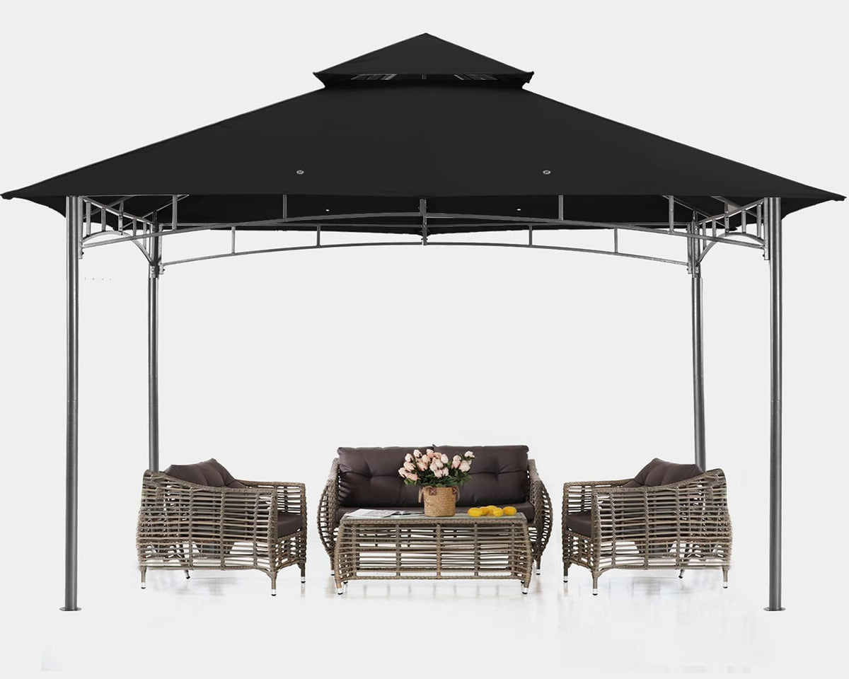 10x12 Dark Gray Outdoor Gazebo Canopy N576