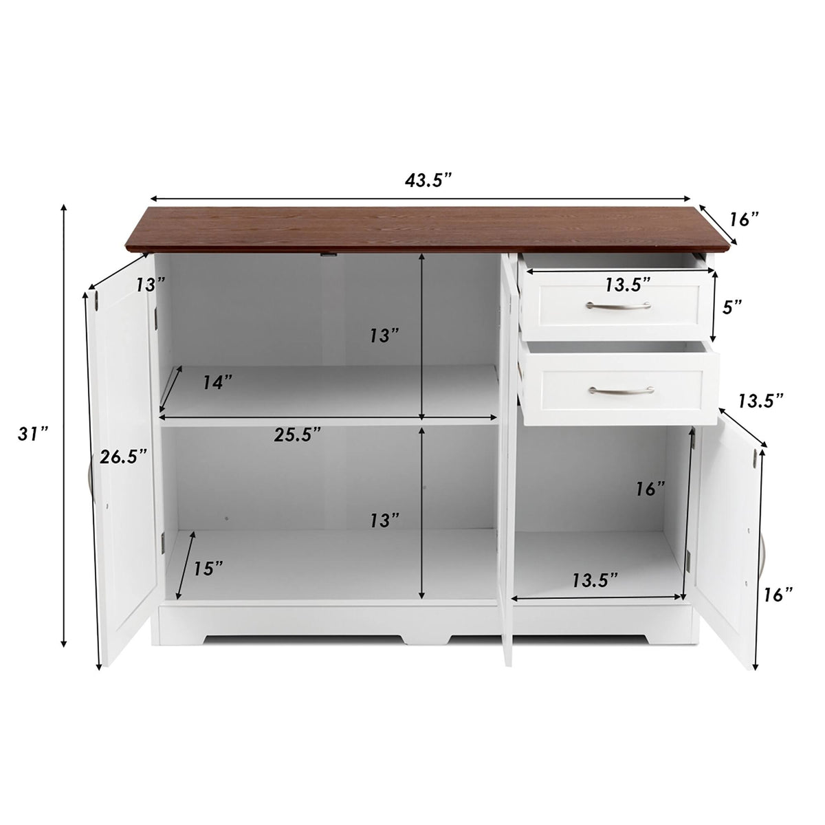Buffet Server Sideboard Storage Cabinet Console Table K87615