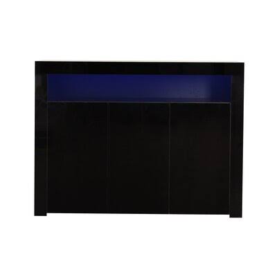 Black 3 Door Accent Cabinet W774