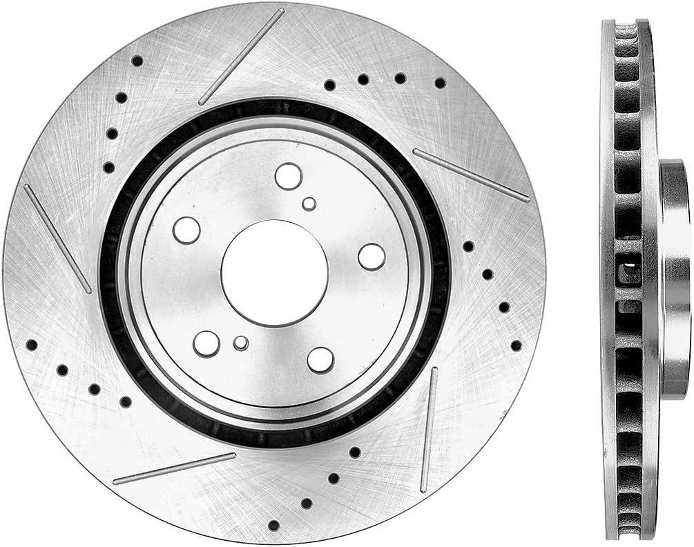 Drilled & Slotted 5 Lug 2 Rotors Q7670