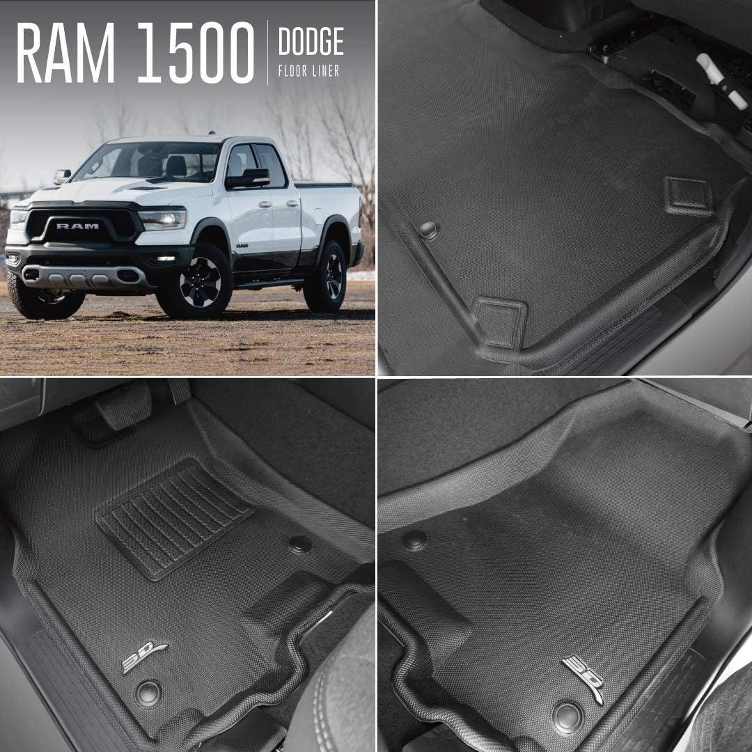 All-Weather Floor Mats Custom Fit Car Floor Liners Black Q742