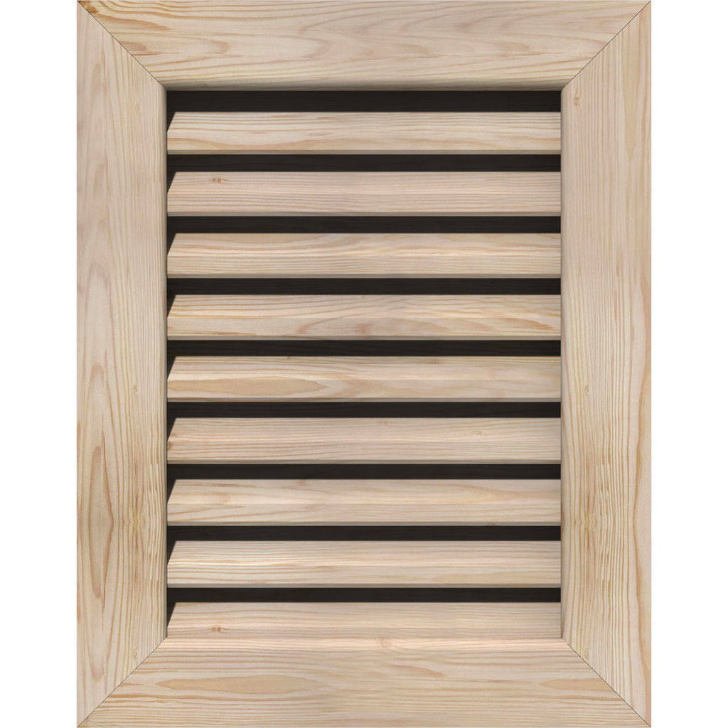 Unfinished Smooth Pine Gable Vent K877
