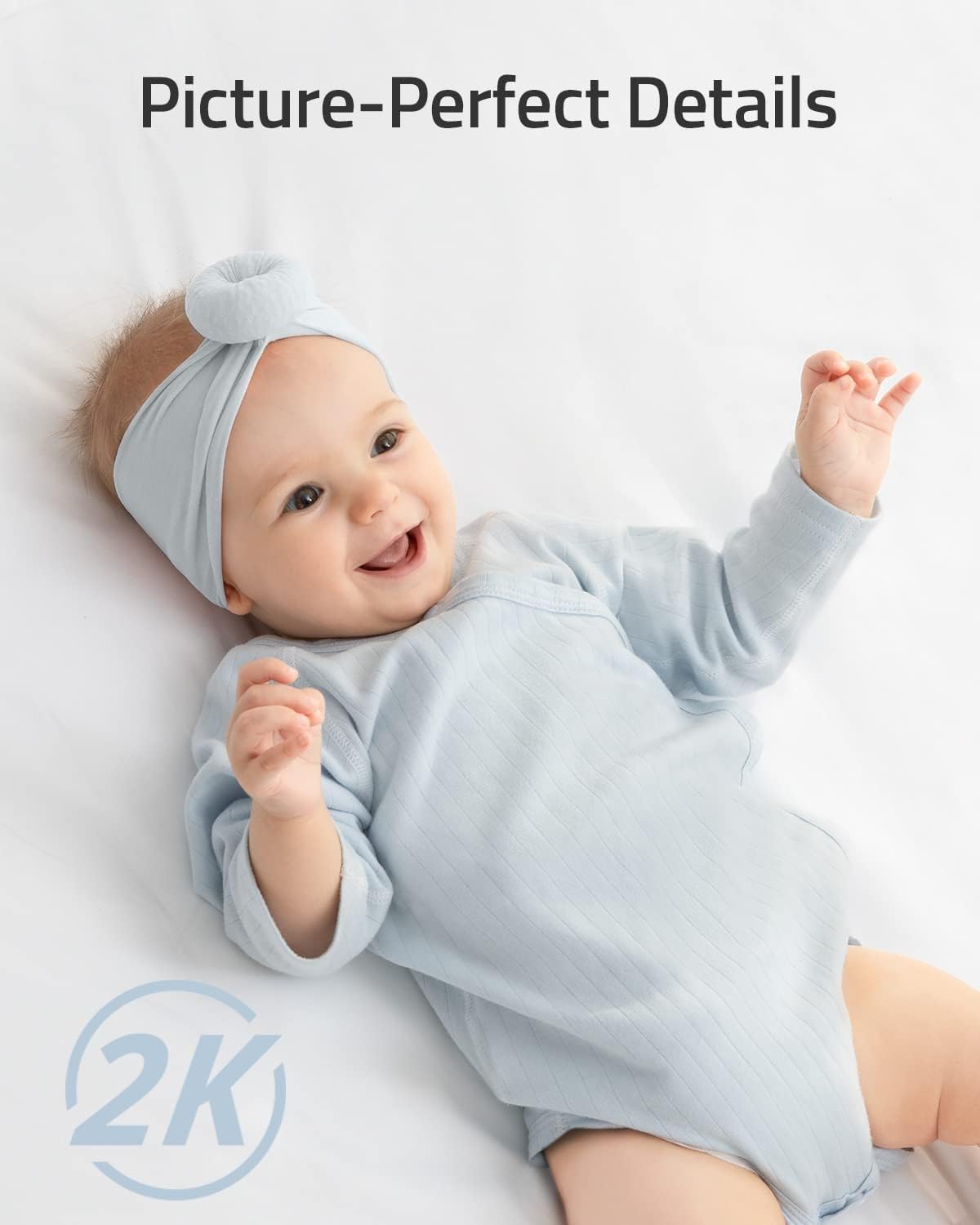 Baby Monitor with Wi-Fi, 2K Resolution, Pan & Tilt, Night Vision S9613
