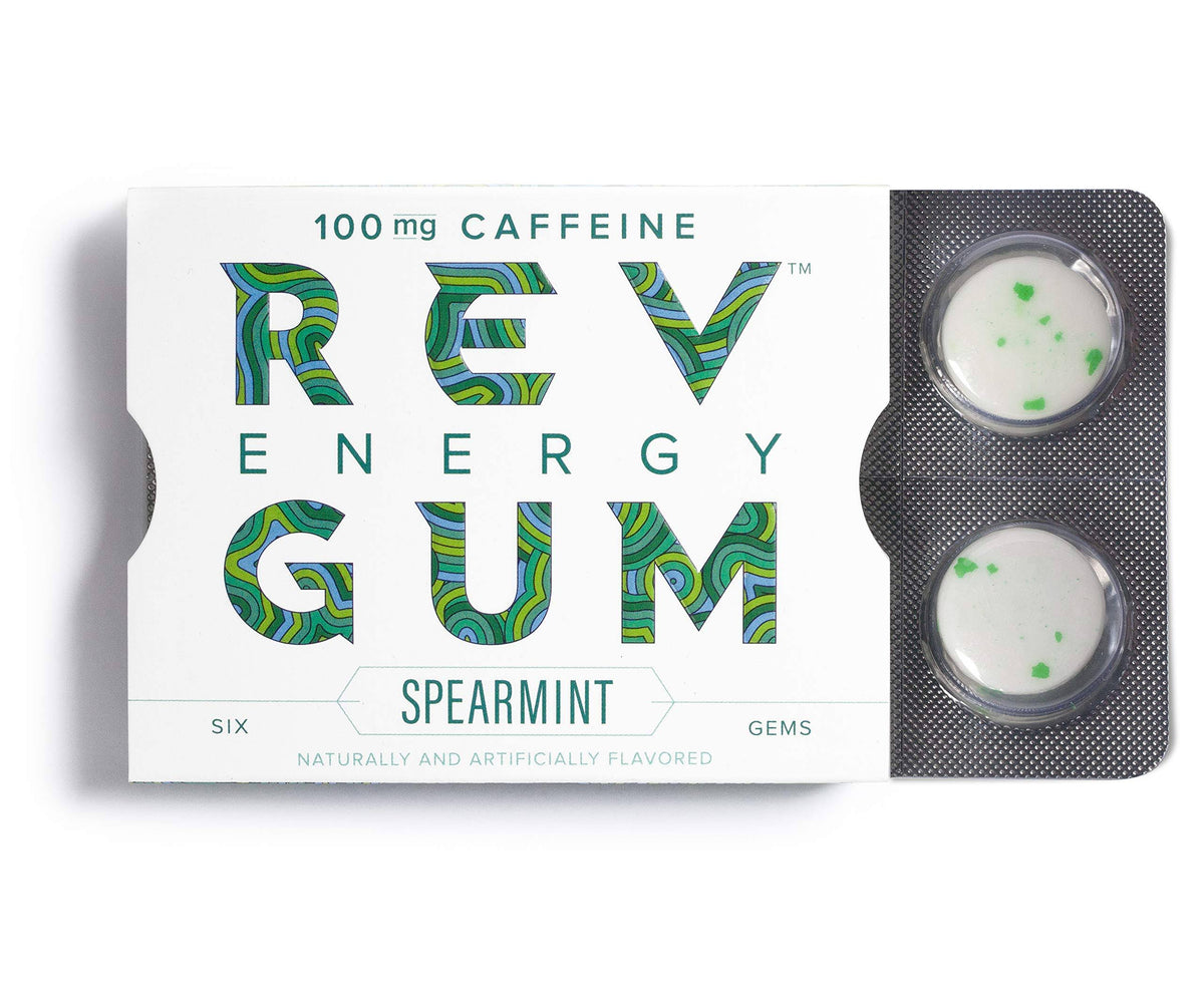 Sugar Free Spearmint Caffeine Chewing Gum L71871