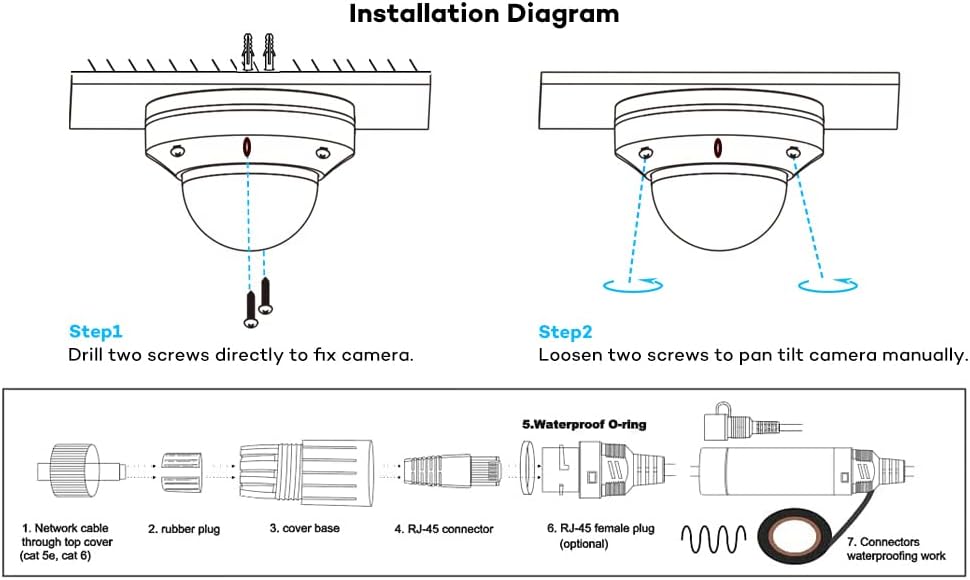 4K PoE IP Dome Security Camera with Audio S332118