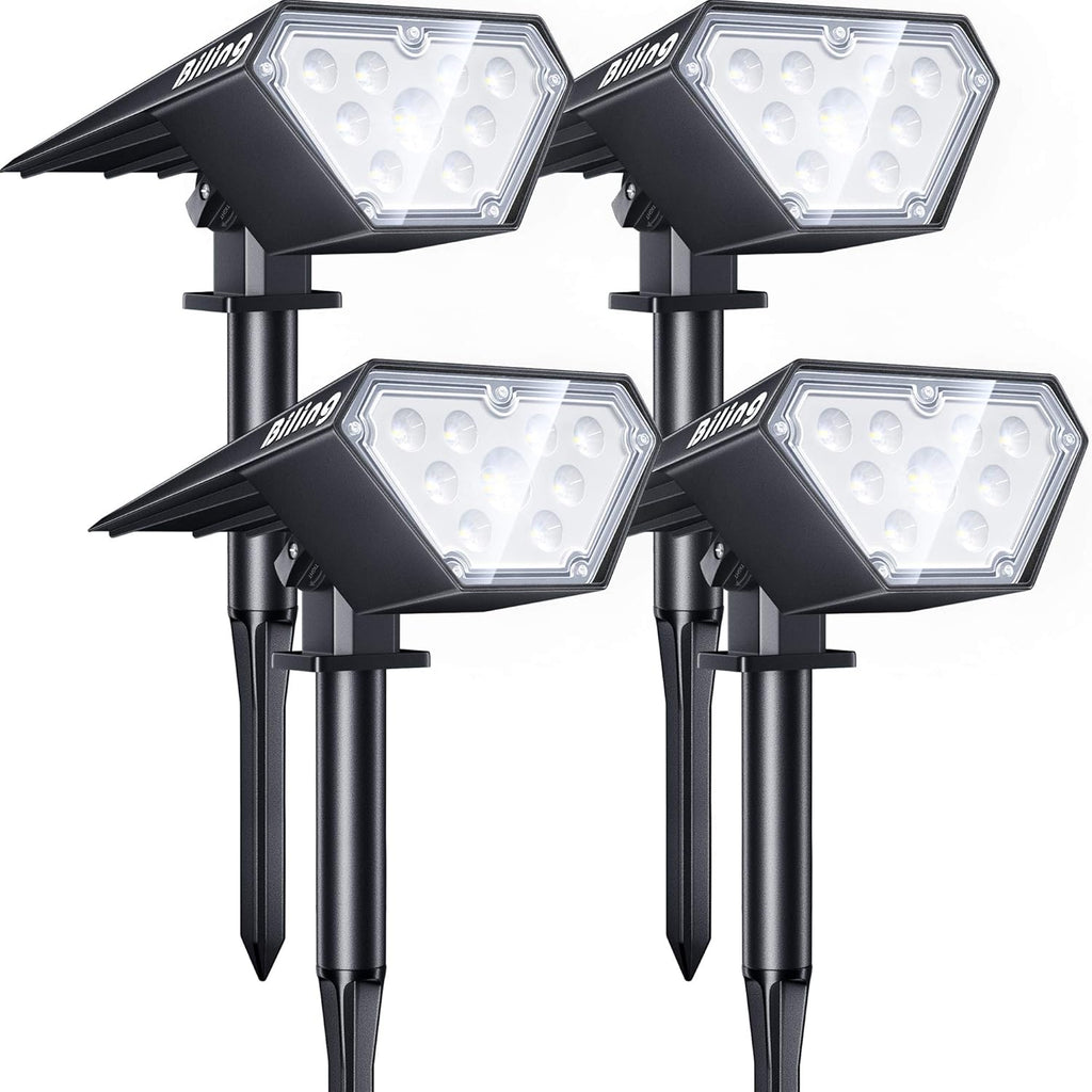 2-in-1 Solar Powered IP67 Waterproof 12 LED Landscape Lights 10 Pack S563626