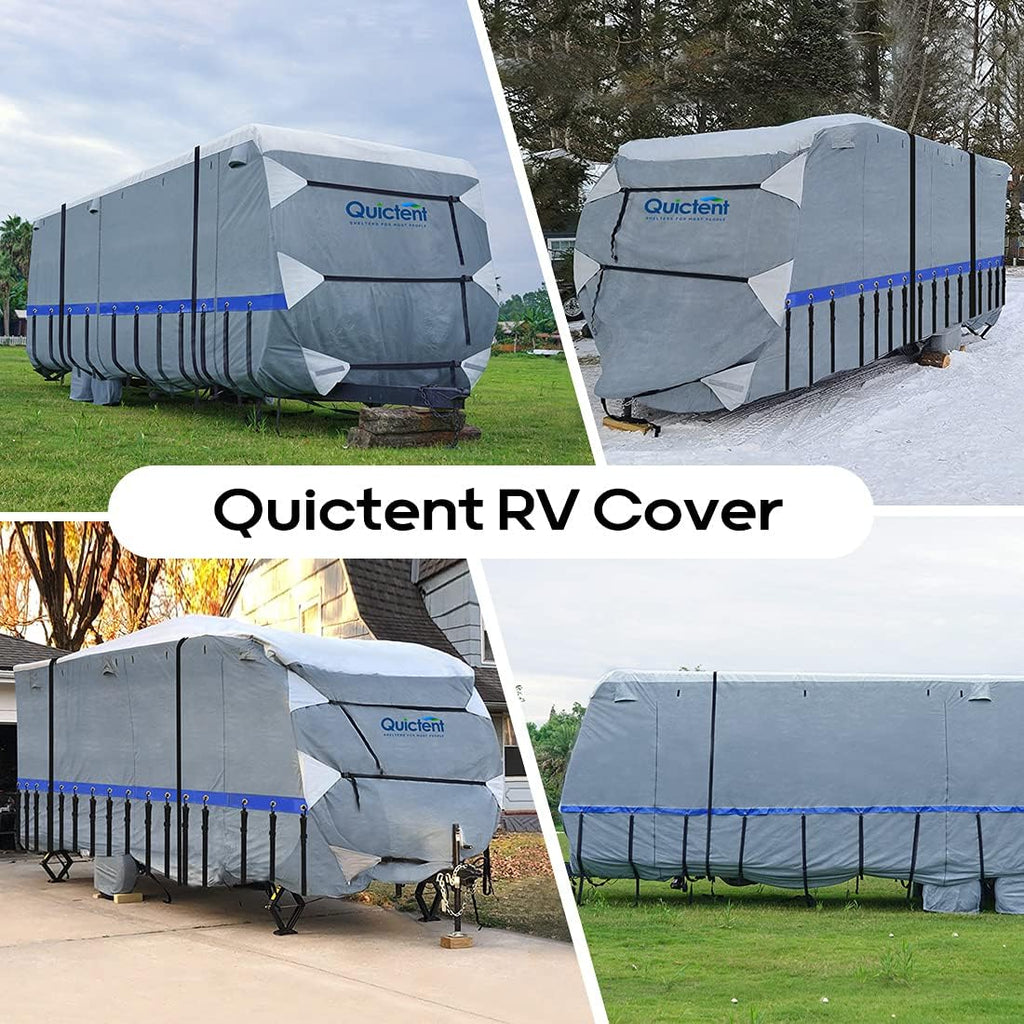 22-24Ft Breathable Watertight Rip-Stop Travel Trailer RV Cover U314676