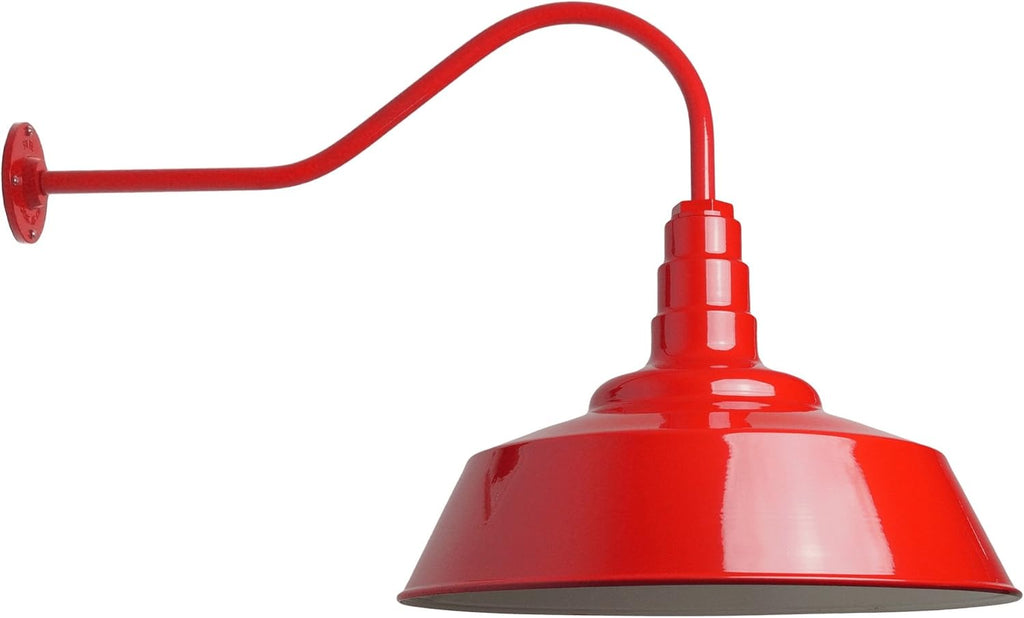 20 inch Dome Gooseneck Outdoor Wall Mounted Barn Light D88526