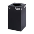 Black 25-Gallon Recycling Trash Can Base F746