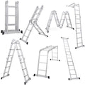 12.5ft 7 in 1 Folding Aluminium Scaffold Ladder A695