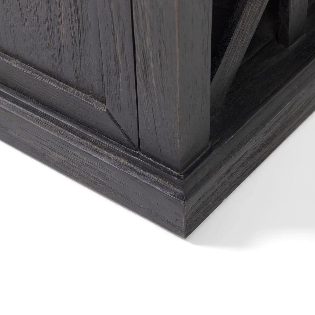 Acacia Wood Storage Bench with Cushion U503319