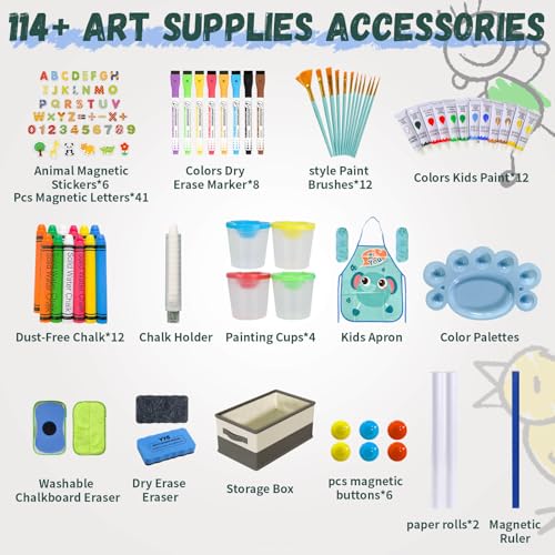 Adjustable Wooden Double Sided Magnetic Art Easel U8704