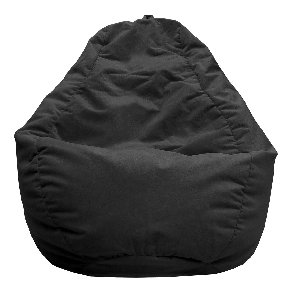 Black Micro-Fiber Suede Bean Bag Chair E163