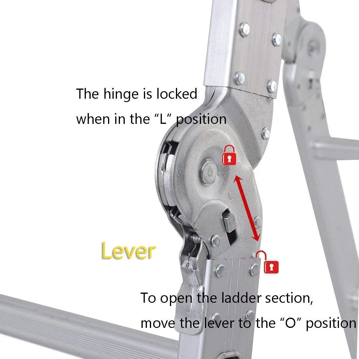 12.5ft 7 in 1 Folding Aluminium Scaffold Ladder A695