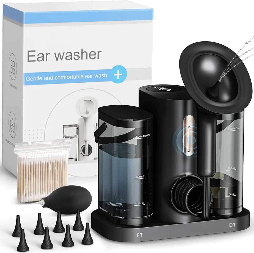 Water Powered Ear Wax Removal Kit with 8 Ear Tips Z869592