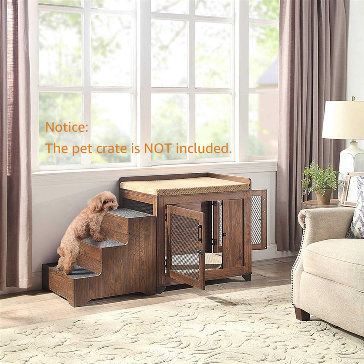 Rustic Stairs for Small Dogs and Cats I47858