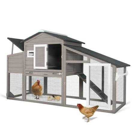 Chicken Coop with Run and Weatherproof Roof C377572